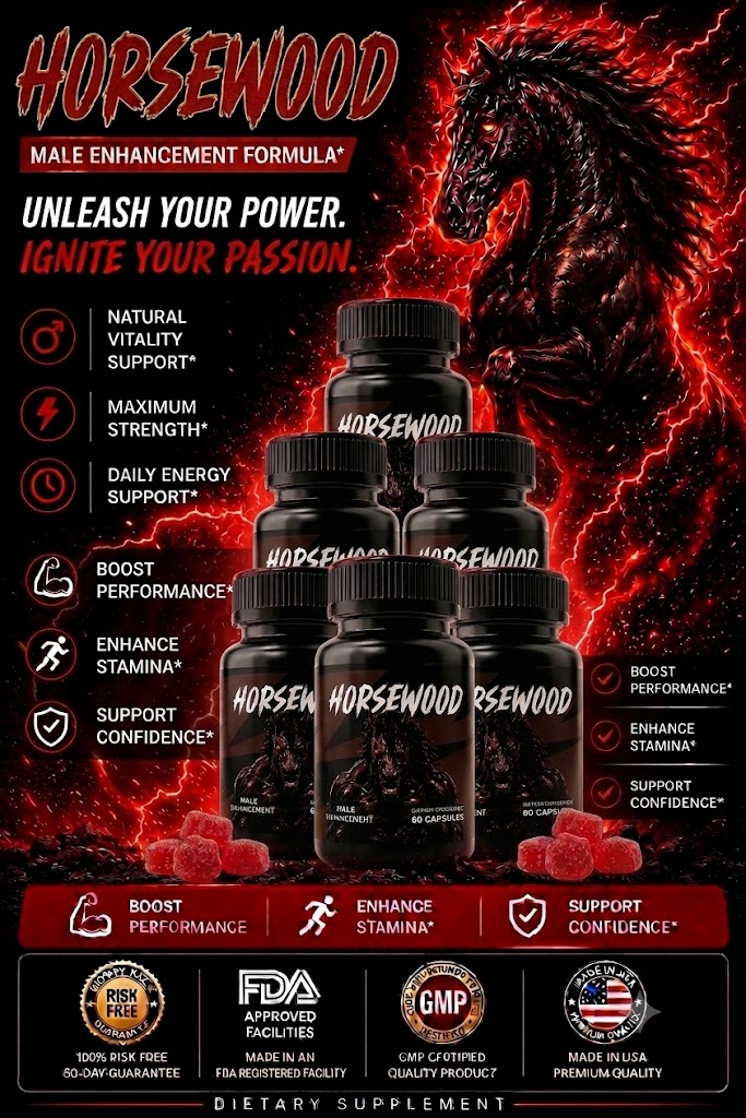 6 Bottles of Horsewood premium men's vitality and wellness formula